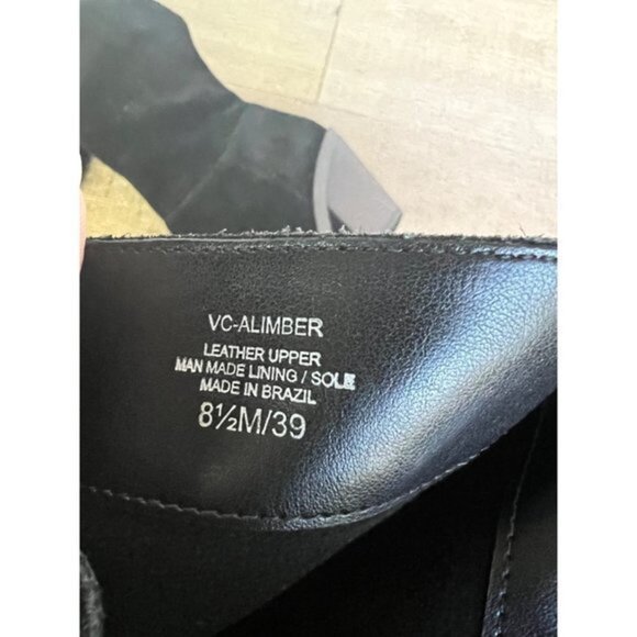 NWOB Vince Camuto Alimber BLACK SUEDE BOOTS size 8.5 - Picture 10 of 11